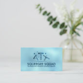 Carte De Visite Services de nettoyage de fenêtres cool (Debout devant)