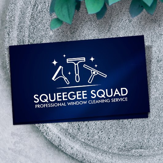 Carte De Visite Services de nettoyage de fenêtres cool