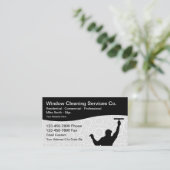 Carte De Visite Services de nettoyage de fenêtres professionnels (Debout devant)