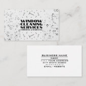 Carte De Visite Services de nettoyage de fenêtres Résidentiel comm (Devant / Derrière)