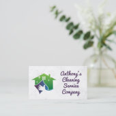 Carte De Visite Services de nettoyage de la maison (Debout devant)
