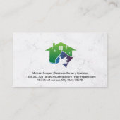 Carte De Visite Services de nettoyage de la maison (Dos)
