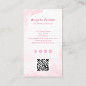 Carte De Visite Services de nettoyage de la maison Parties scintil (Dos)