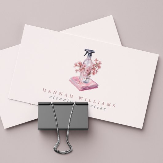 Carte De Visite Services de nettoyage de la maison Spray Bottle QR