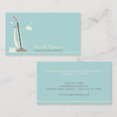 Carte De Visite Services de nettoyage de la maison verte (Devant / Derrière)