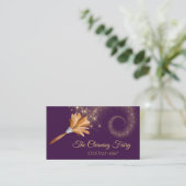 Carte De Visite Services de nettoyage de la plume de fée étincelan (Debout devant)