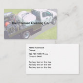Carte De Visite Services de nettoyage de la pression (Devant / Derrière)
