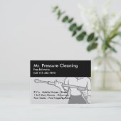 Carte De Visite Services de nettoyage de la pression et de sablage (Debout devant)