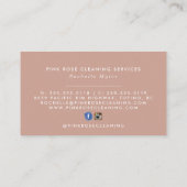 Carte De Visite Services de nettoyage de maison (Dos)