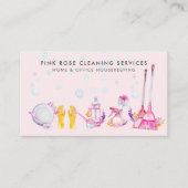 Carte De Visite Services de nettoyage de maison (Devant)