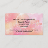 Carte De Visite Services de nettoyage de maison Belles bulles (Devant)