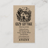 Carte De Visite Services de nettoyage de maison Cute Kraft Médias  (Devant)