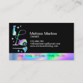 Carte De Visite Services de nettoyage de maison de femme de ménage (Dos)