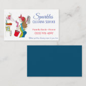 Carte De Visite Services De Nettoyage De Maison De Maison Maid (Devant / Derrière)