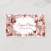 Carte De Visite Services de nettoyage de maison domestique profess (Devant)