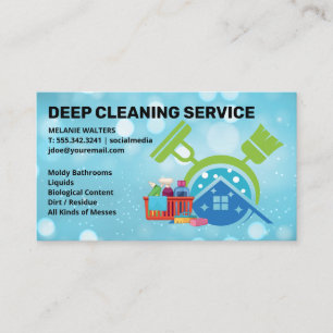 Carte De Visite Services de nettoyage de maison Femmes de ménage