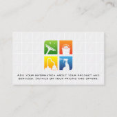 Carte De Visite Services de nettoyage de maison Fournitures Icônes (Dos)