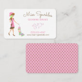 Carte De Visite Services De Nettoyage De Maison Maid (Devant / Derrière)