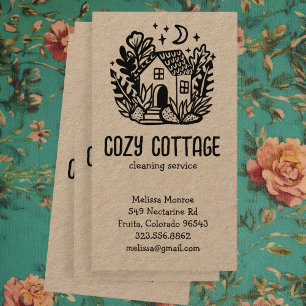 Carte De Visite Services De Nettoyage De Maison Mignonne Maison Ma