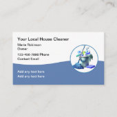 Carte De Visite Services De Nettoyage De Maison Moderne (Devant)
