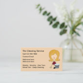 Carte De Visite Services de nettoyage de maison moderne simple (Debout devant)