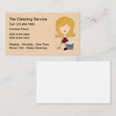 Carte De Visite Services de nettoyage de maison moderne simple (Devant / Derrière)