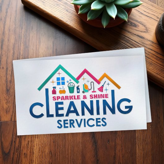 Carte De Visite Services de nettoyage de maison professionnels