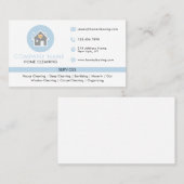Carte De Visite Services de nettoyage de maison professionnels Ble (Devant / Derrière)