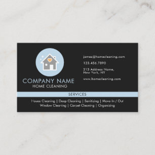 Carte De Visite Services de nettoyage de maison professionnels pou