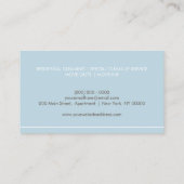 Carte De Visite Services de nettoyage de maisons à vide bleu (Dos)