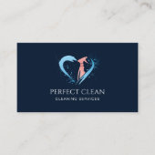 Carte De Visite Services de nettoyage de maisons auxiliaires profe (Devant)