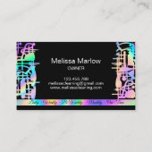 Carte De Visite Services de nettoyage de maisons domestiques profe (Dos)