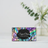 Carte De Visite Services de nettoyage de maisons domestiques profe (Debout devant)