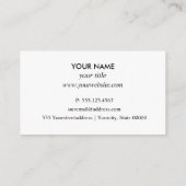 Carte De Visite Services de nettoyage de piscine professionnel (Dos)