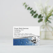 Carte De Visite Services De Nettoyage De Pression Et De Lavage De  (Debout devant)