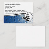Carte De Visite Services De Nettoyage De Pression Et De Lavage De  (Devant / Derrière)