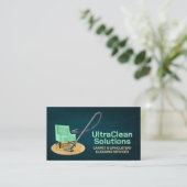 Carte De Visite Services de nettoyage de tapis et d'Upholstery (Debout devant)