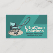 Carte De Visite Services de nettoyage de tapis et d'Upholstery (Devant)