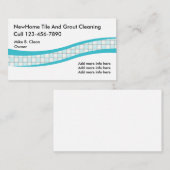 Carte De Visite Services de nettoyage de tuile et de coulis (Devant / Derrière)