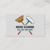 Carte De Visite Services de nettoyage des chambres et des maisons (Devant)