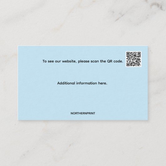 Carte De Visite Services de nettoyage des conduits modifiables (Dos)