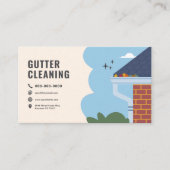 Carte De Visite Services de nettoyage des gouttes (Devant)