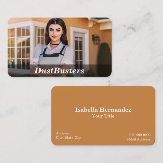 Carte De Visite Services de nettoyage des maisons (Devant / Derrière)