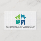Carte De Visite Services de nettoyage des maisons | Carreaux de sa (Dos)