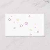 Carte De Visite Services De Nettoyage Des Maisons De Cartoon Cute  (Dos)