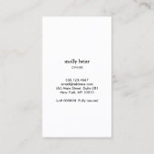 Carte De Visite Services de nettoyage des maisons domestiques Mop  (Dos)