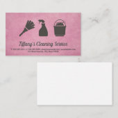 Carte De Visite Services de nettoyage des maisons | Nettoyer les f (Devant / Derrière)