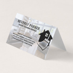 Carte De Visite Services de nettoyage des maisons   Salon intérieu