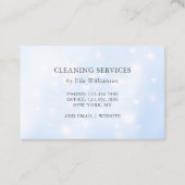 Carte De Visite Services de nettoyage des papillons floral (Dos)