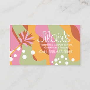 Carte De Visite Services de nettoyage Duster Groovy 